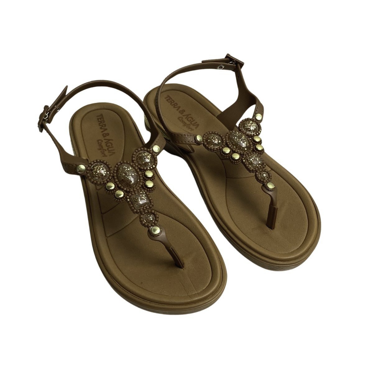 Sandália Terra e Água Feminina 489806 Marrom Marrom 4