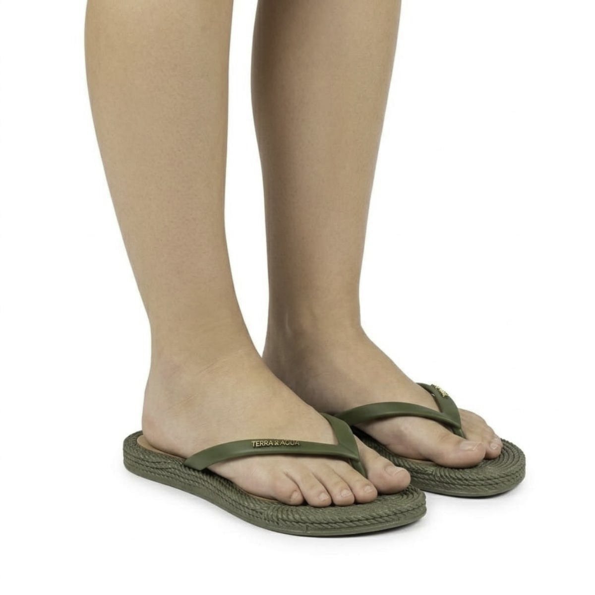 Chinelo Terra e Água Feminino 260902 Verde Verde 2