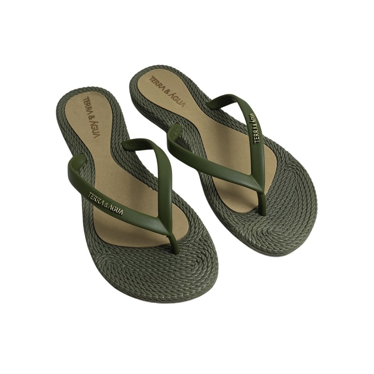 Chinelo Terra e Água Feminino 260902 Verde Verde 4