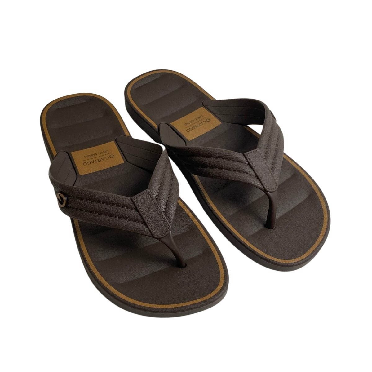 Chinelo Cartago  Masculino 12643 Marrom Marrom 4