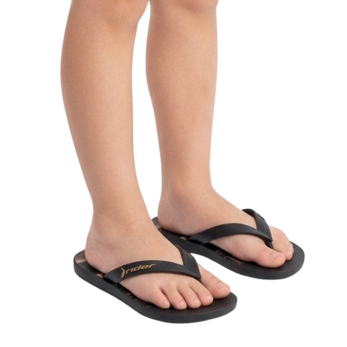 Chinelo Rider Infantil Menino 12342 Preto Preto 2