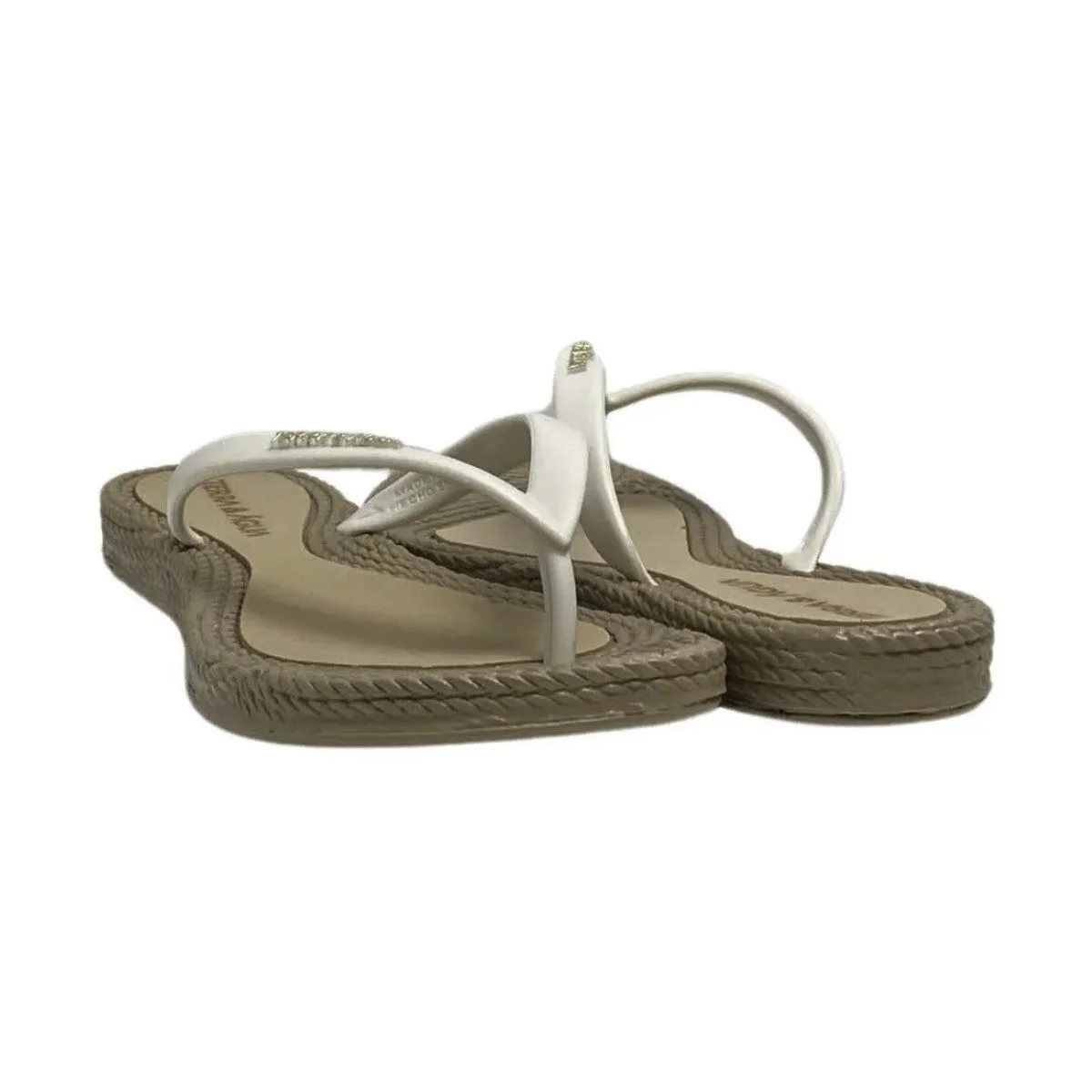 Chinelo Terra e Água Feminino 260902 Branco Bege 5