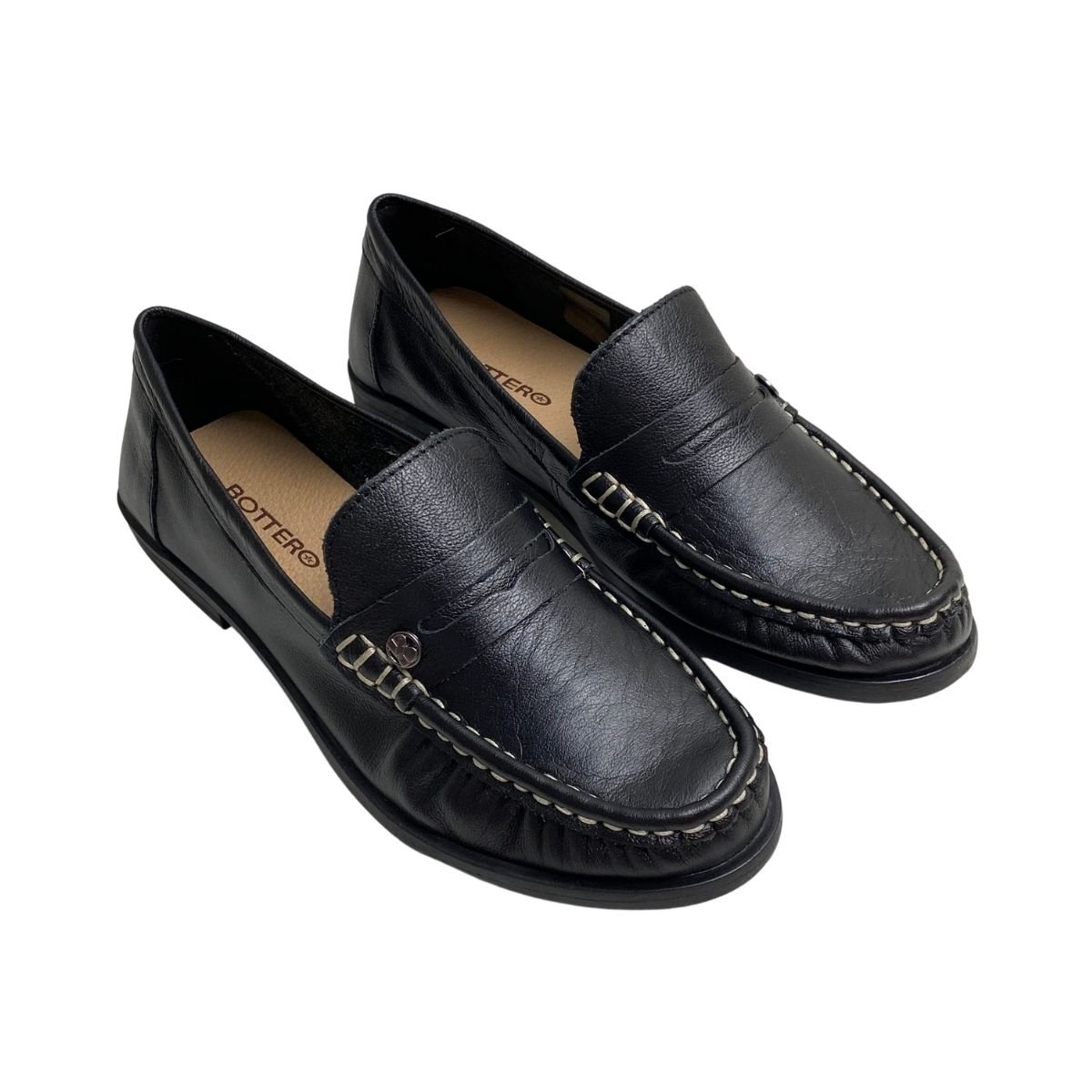 Mocassim Bottero Feminino 377801 Preto Preto 4