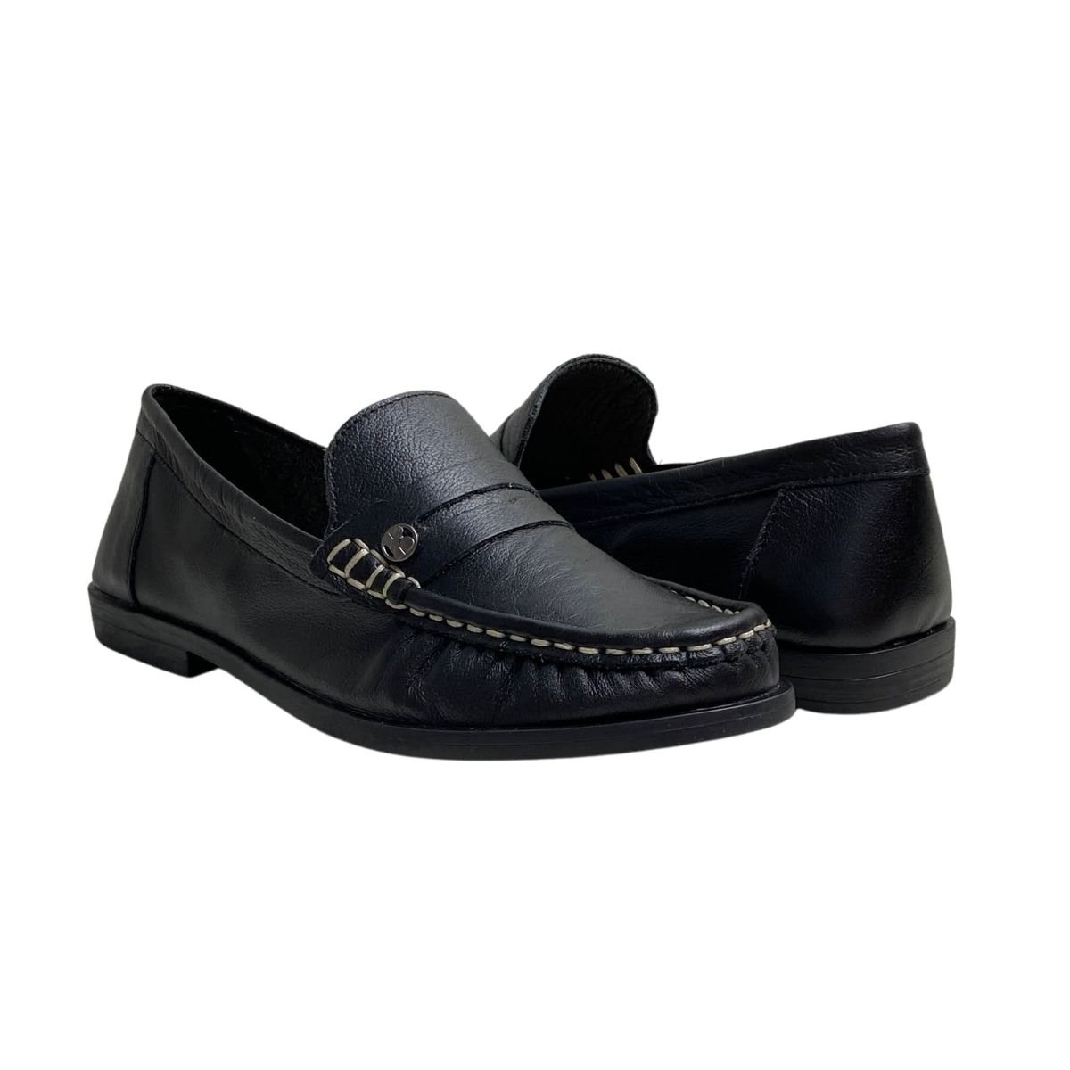 Mocassim Bottero Feminino 377801 Preto Preto 5