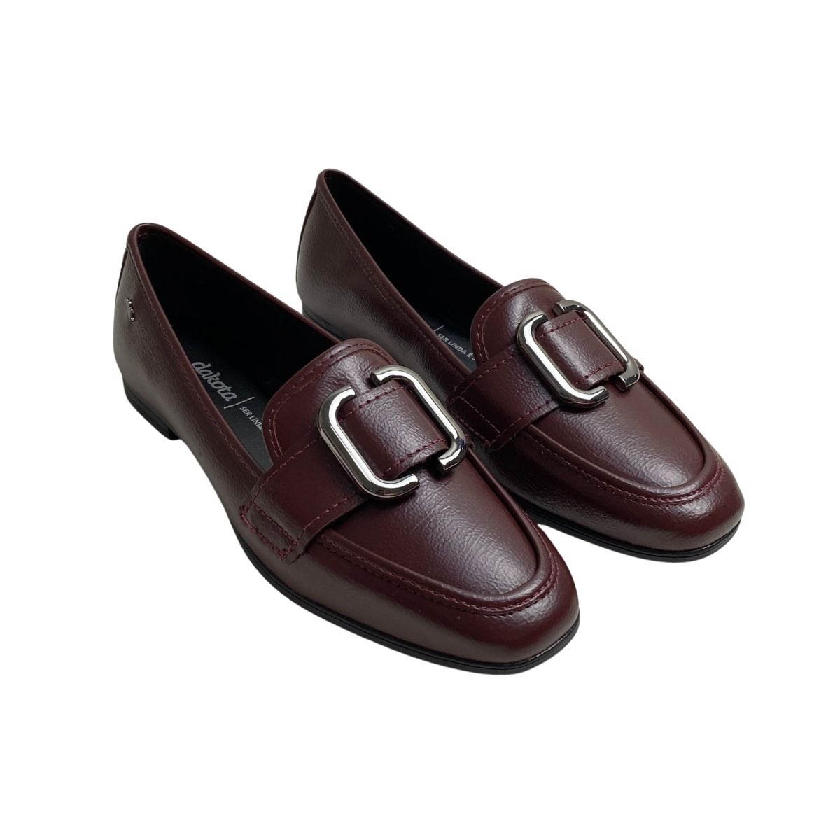 Mocassim Dakota Feminino D2131 Bordo Bordô 4
