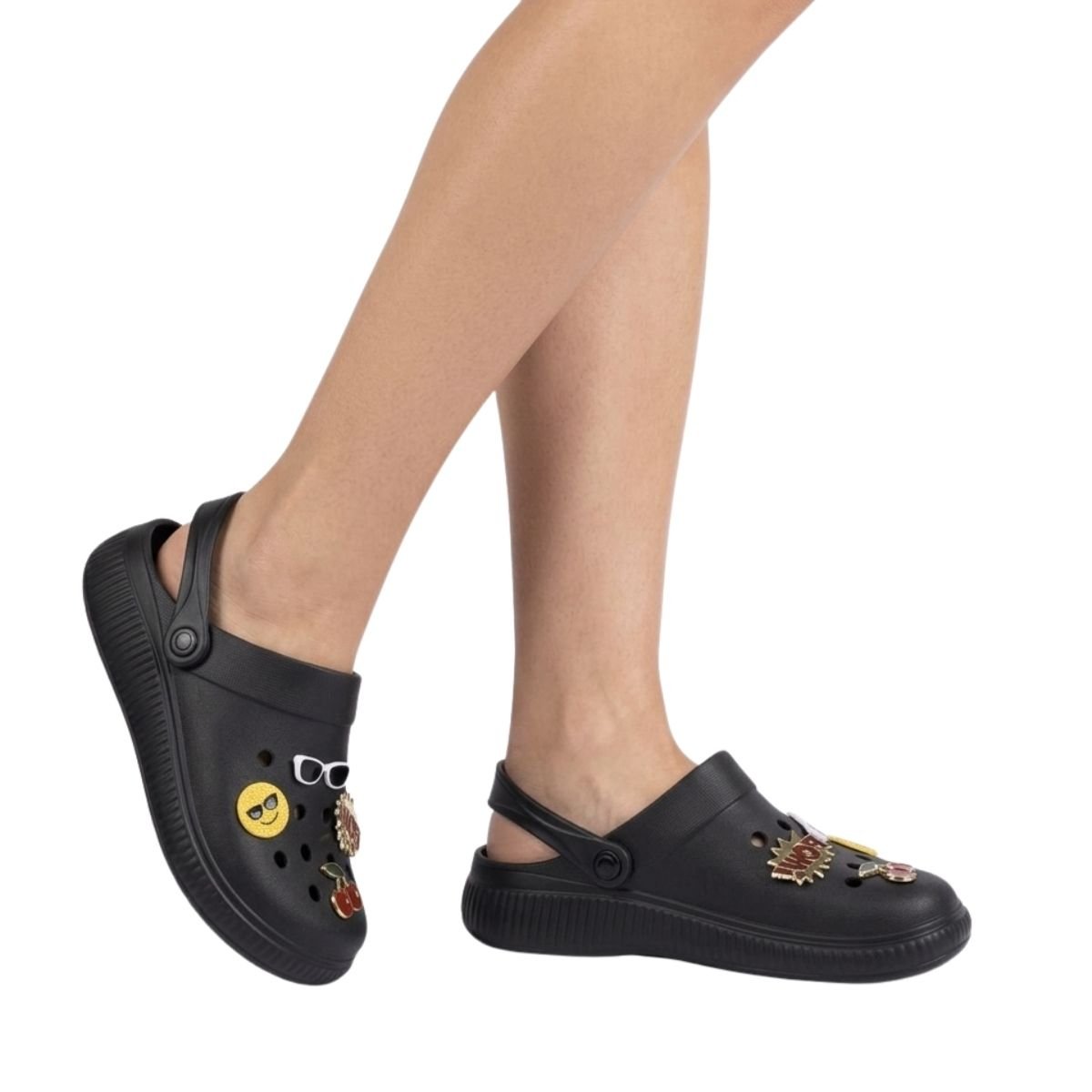 Babuche Moleca Feminino 5832201 Preto Preto 2