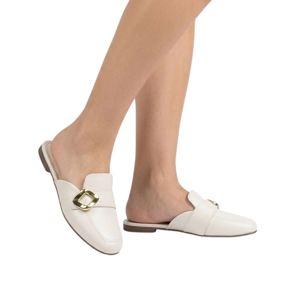 Sapatilha Mule Beira Rio Feminino 4323116 Off White Branco 2