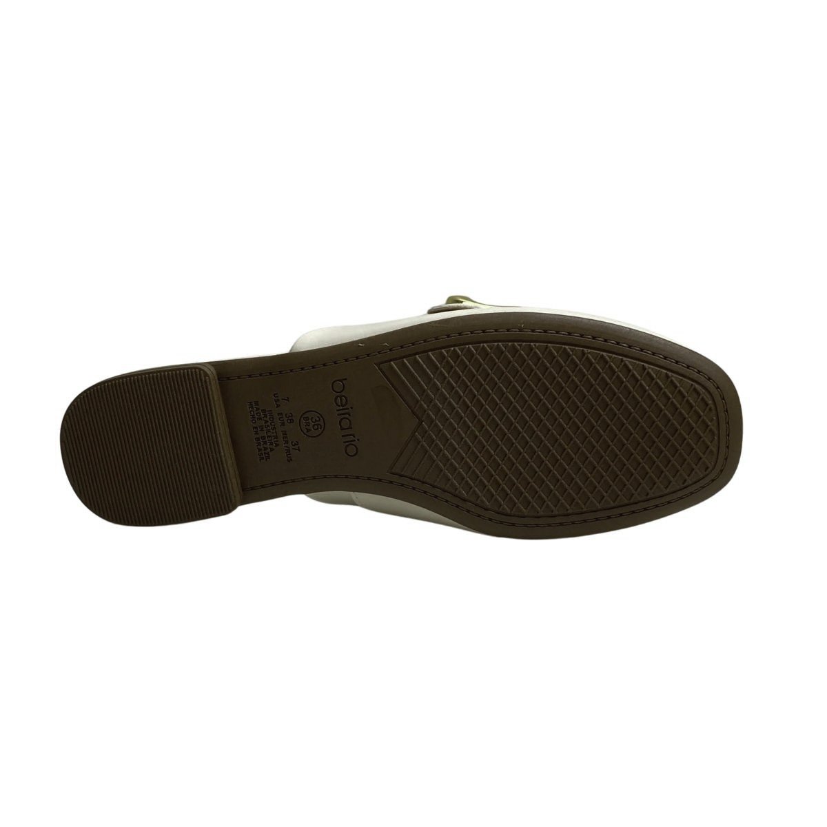 Sapatilha Mule Beira Rio Feminino 4323116 Off White Branco 6