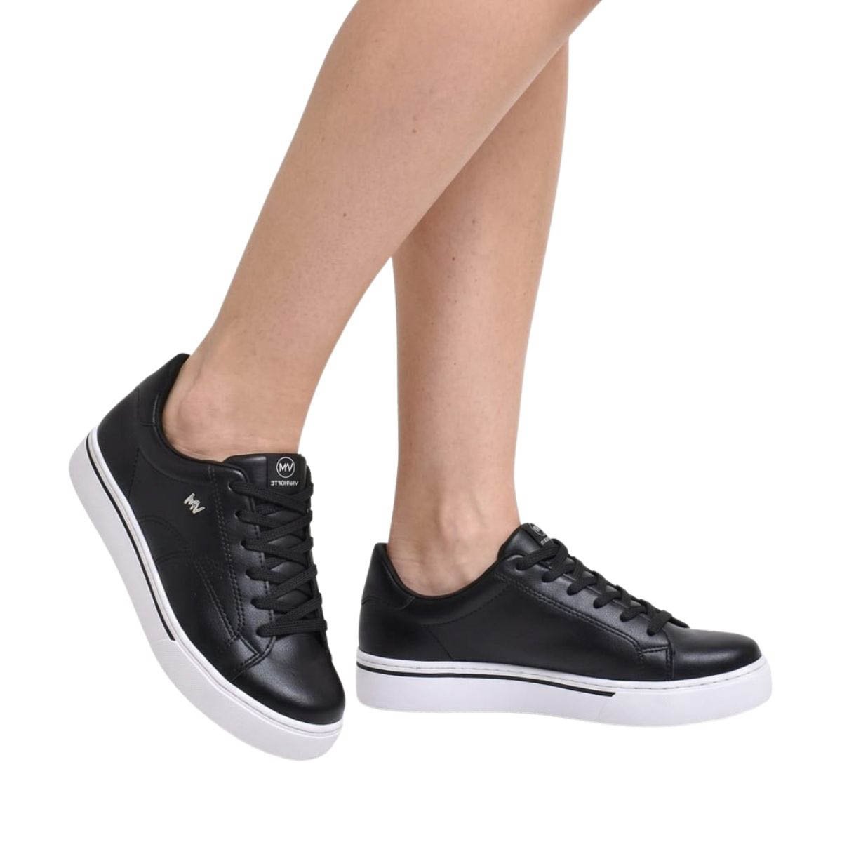 Tênis Via Marte Feminino 016008N Preto Preto 2