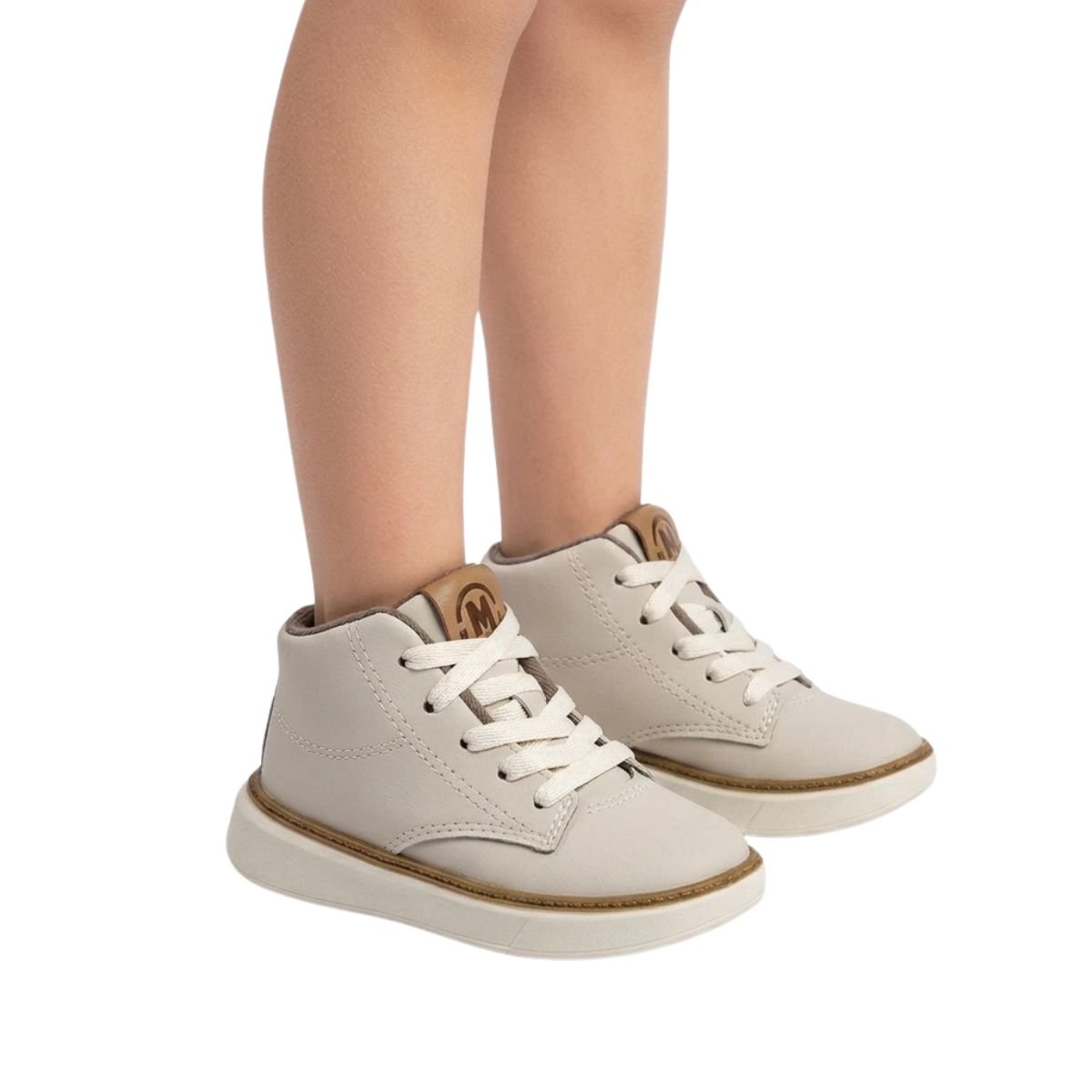 Coturno Molekinho Infantil Masculino 2631219 Off White Branco 2