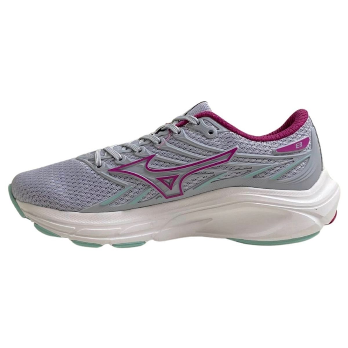 Tênis Mizuno Feminino 101043043F Cinza/Bordô Cinza 2