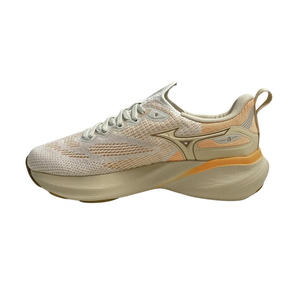 Tênis Glow 3 Mizuno Feminino 101133133F Creme Bege 3