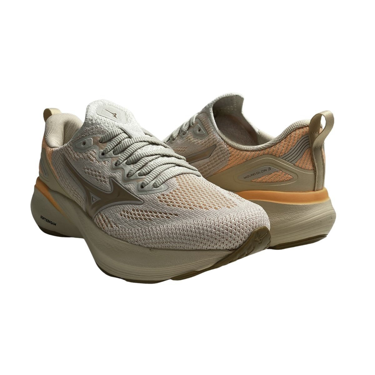 Tênis Glow 3 Mizuno Feminino 101133133F Creme Bege 5