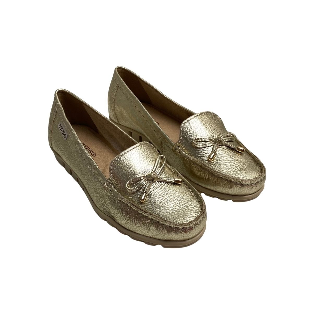 Mocassim Bottero Feminino 354001 Dourado Dourado 4