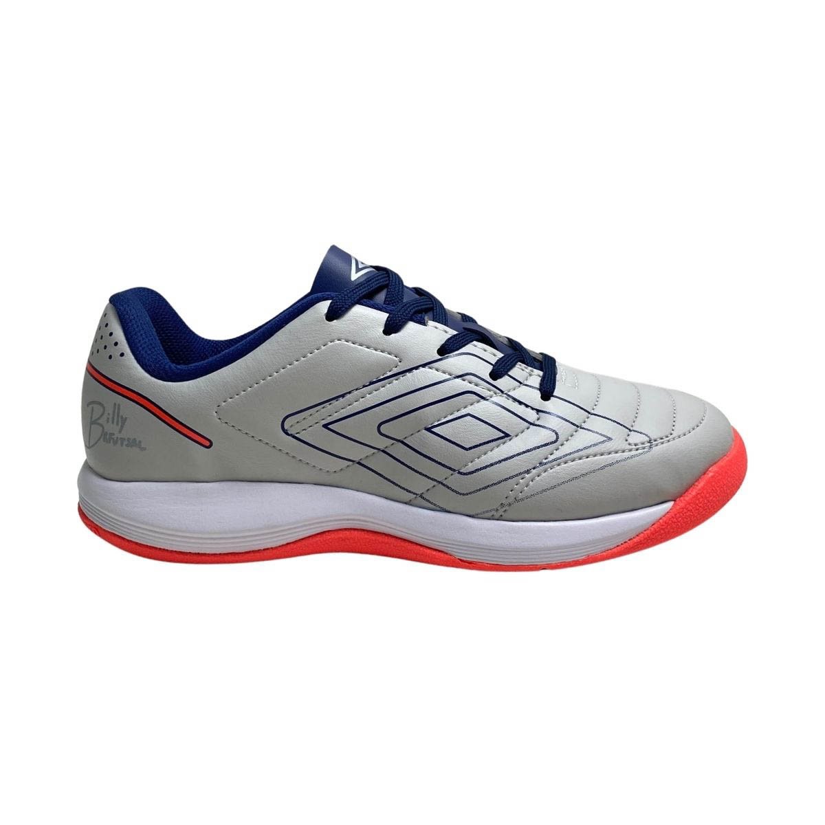 Tênis Futsal Umbro Infantil Menino UO7FB00297 Cinza Claro