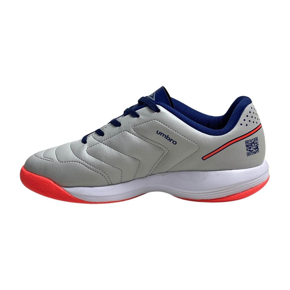 Tênis Futsal Umbro Infantil Menino UO7FB00297 Cinza Claro Cinza 3