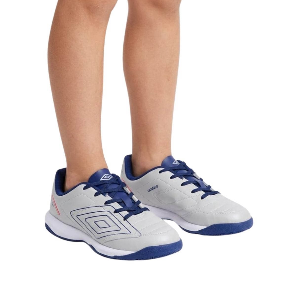 Chuteira Society Umbro Infantil Menino UO7FB00298 Cinza Claro Cinza 2