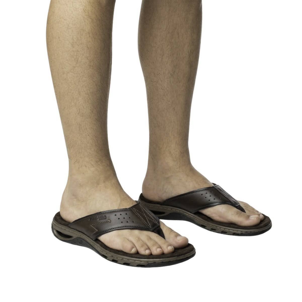Chinelo Pegada Masculino 131663 Marrom Marrom 2