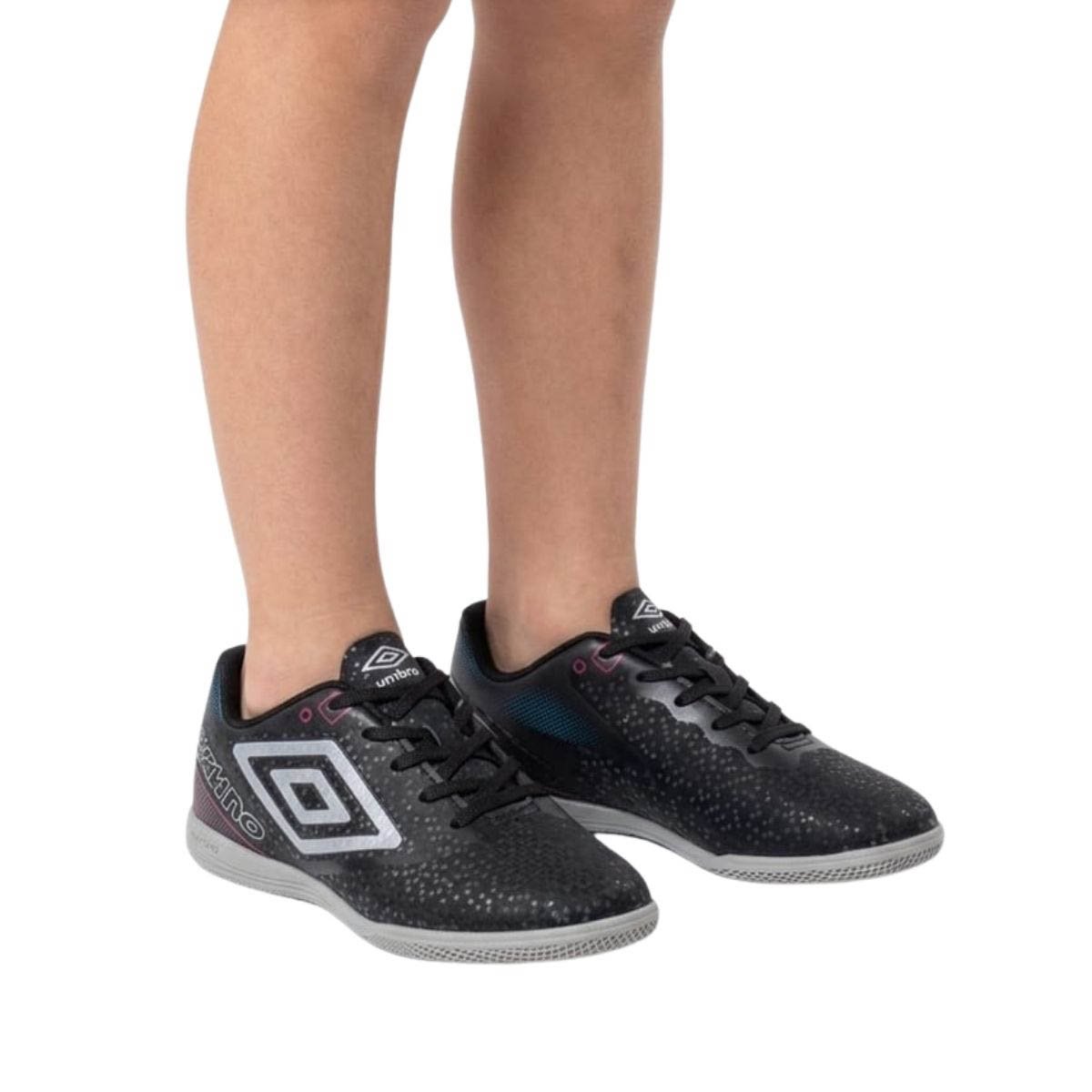 Tênis Futsal Umbro Infantil Menino UO7FB00341 Preto Preto 2