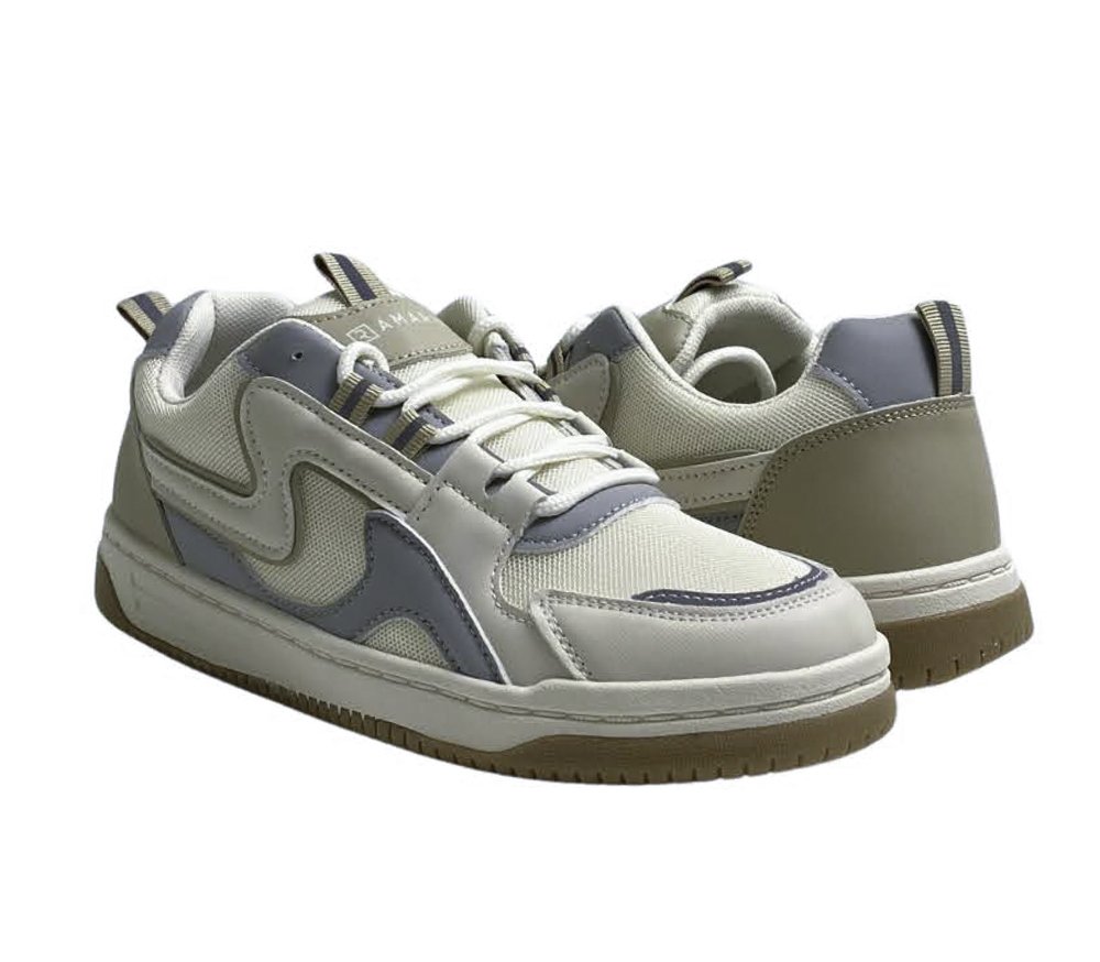 Tênis Ramarim Feminino 2563131 Creme/Cinza Branco 4