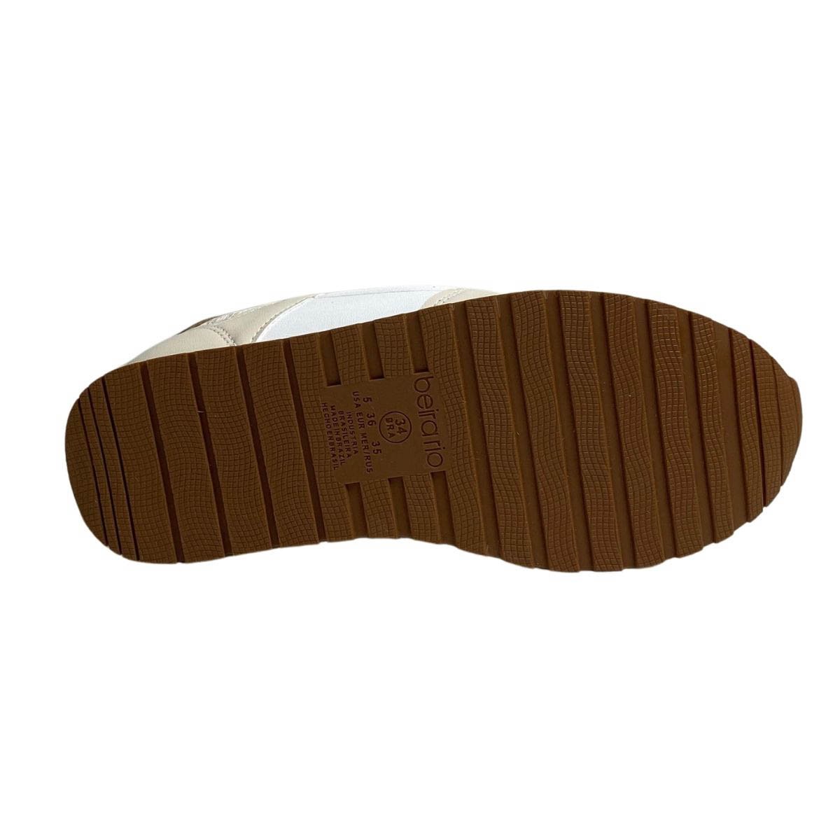Tênis Beira Rio Feminino 4339103 Off White Bege 6