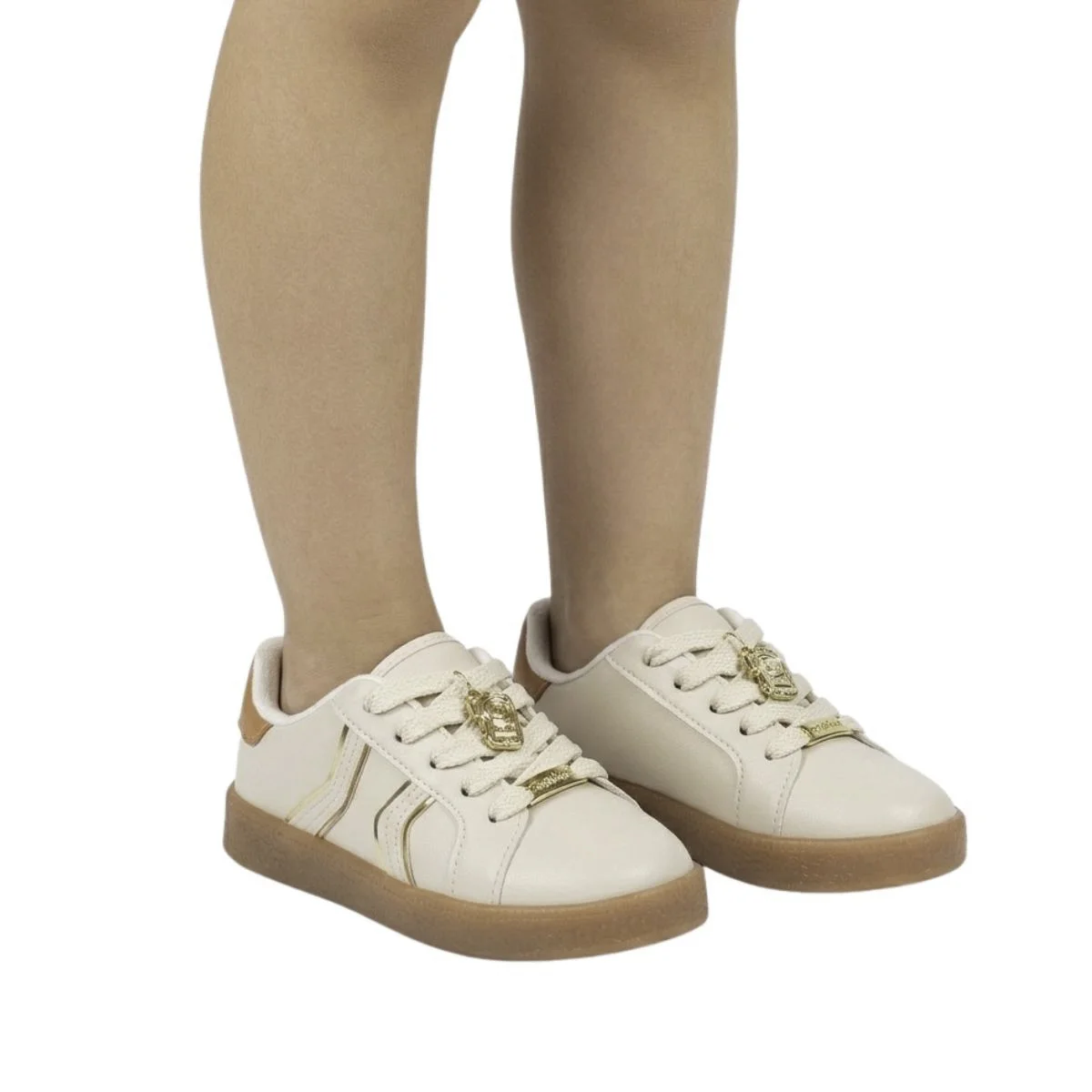 Tênis Molekinho Infantil Menina 2582111 Off White Bege 2