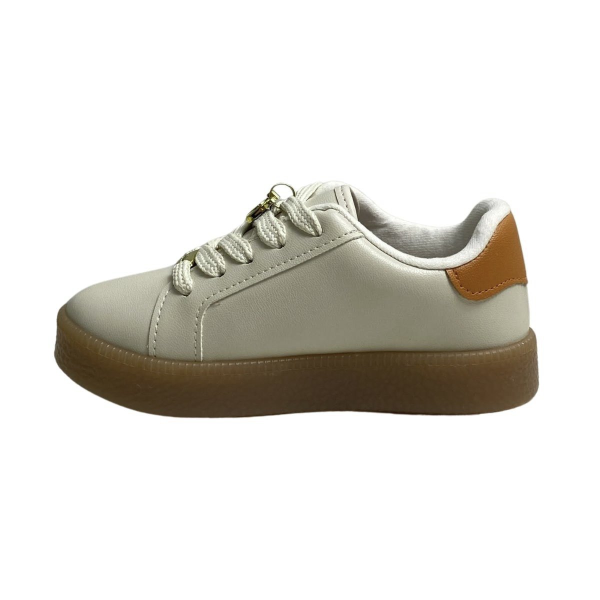 Tênis Molekinho Infantil Menina 2582111 Off White Bege 3