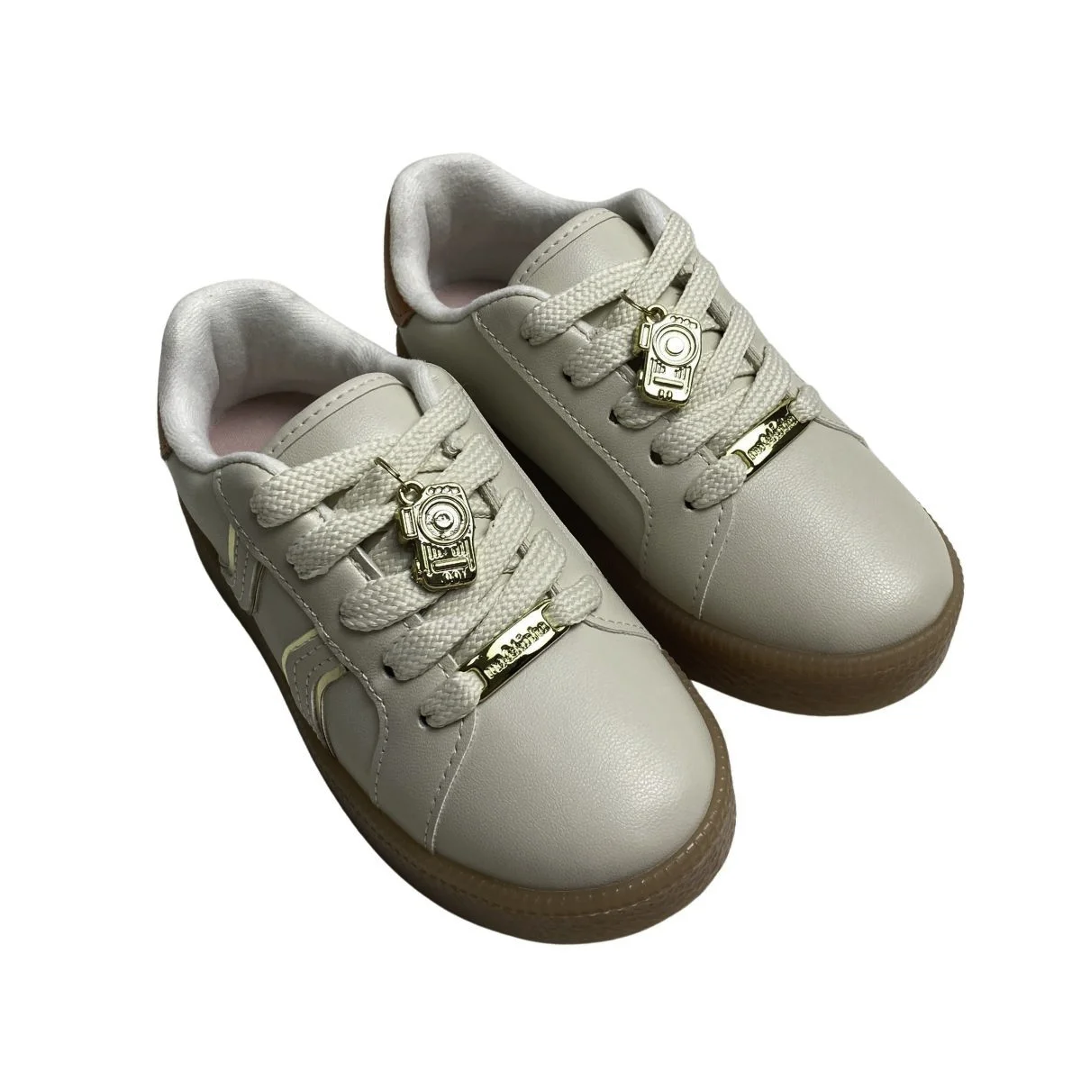 Tênis Molekinho Infantil Menina 2582111 Off White Bege 4