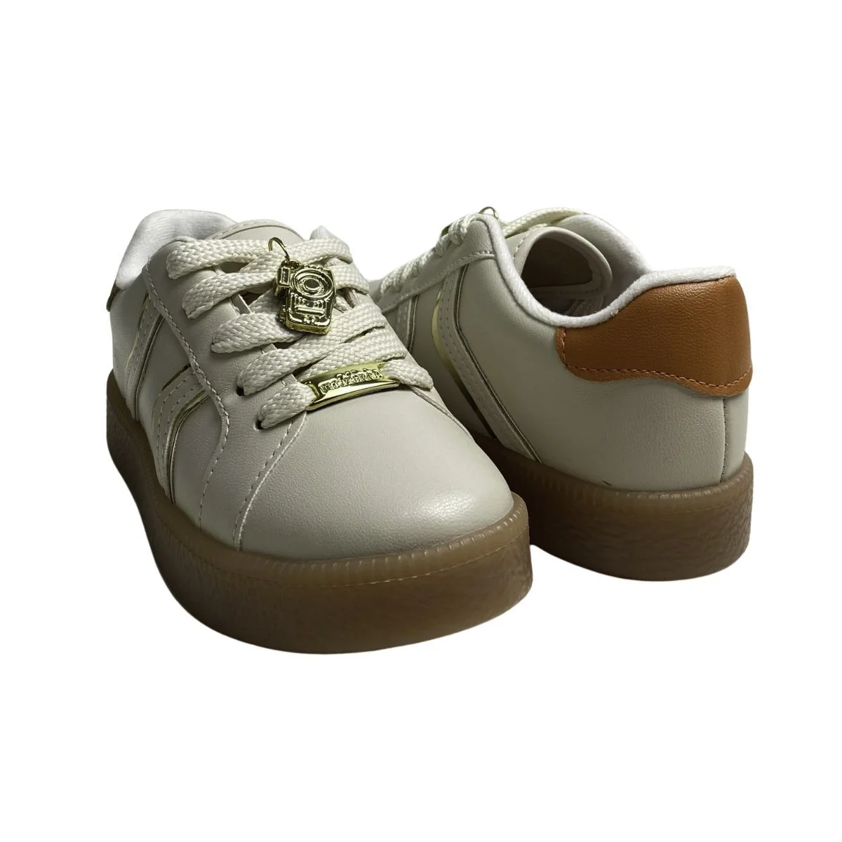 Tênis Molekinho Infantil Menina 2582111 Off White Bege 5