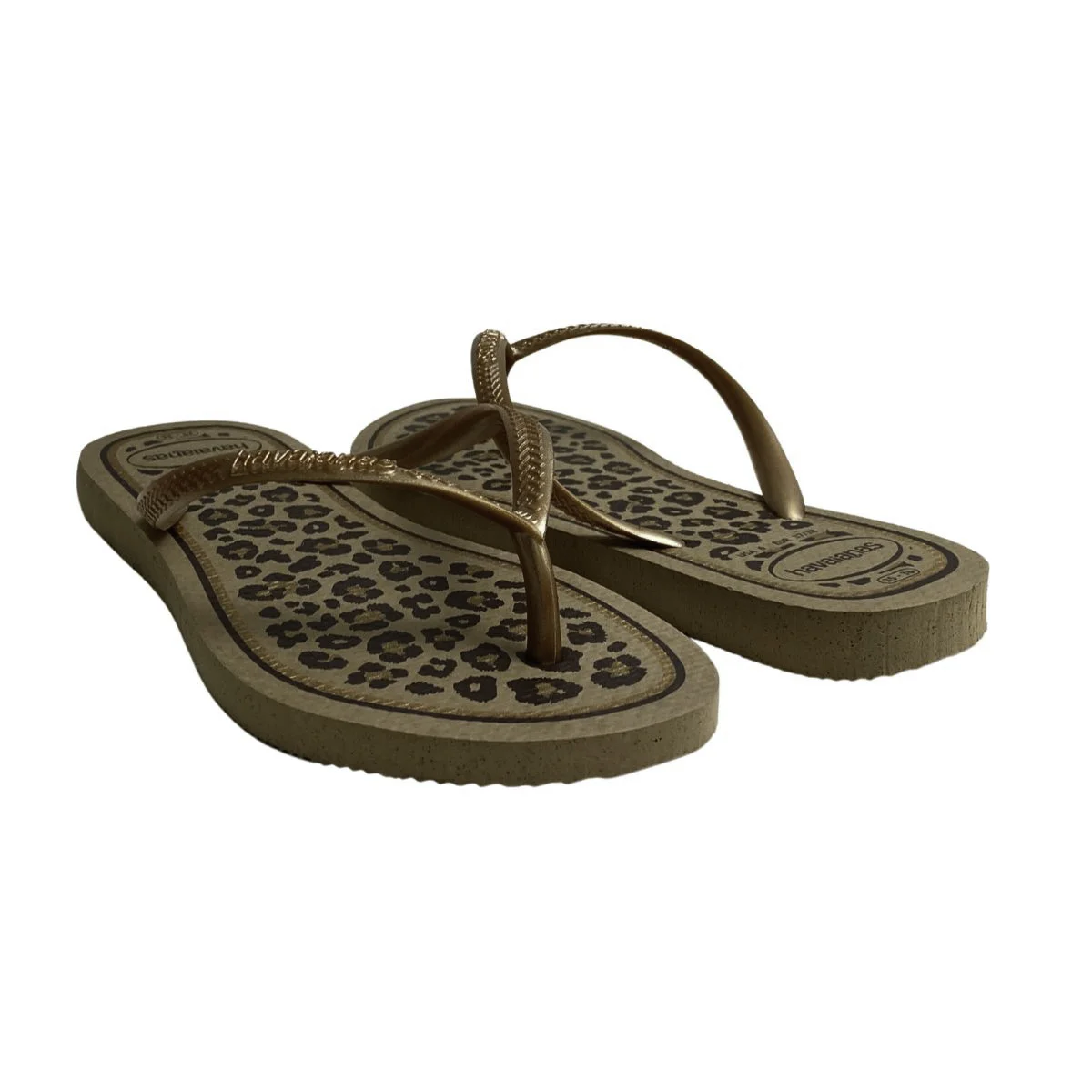 Chinelo Slim Animals Havaianas Feminino 4103352 Marrom Marrom 5
