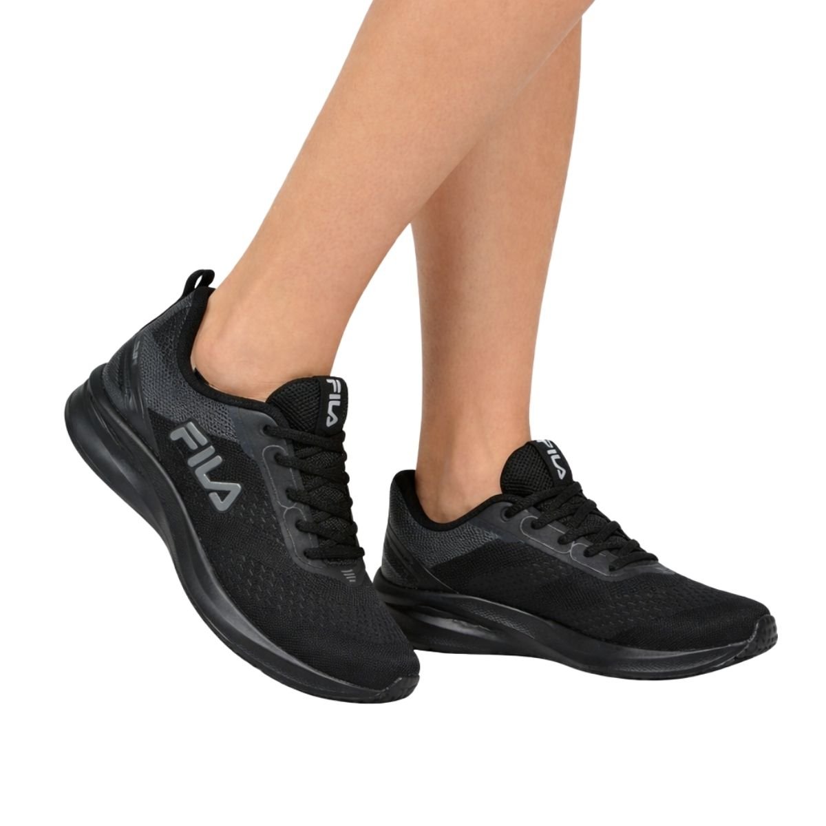 Tênis Rise Up Fila Feminino FO2TR00116F Preto Preto 2