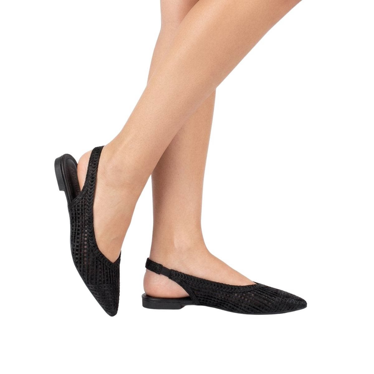 Sapatilha Valentina Feminina 373252 Preto Preto 2