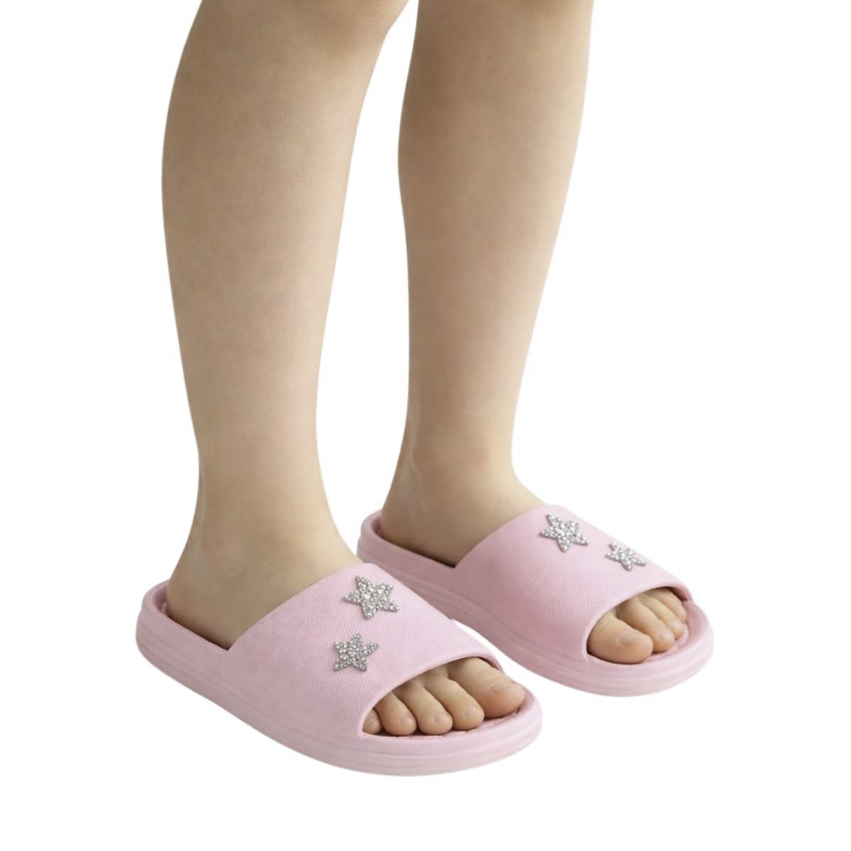 Chinelo Slide Molekinha Infantil Menina 2338111 Rosa Rosa 2