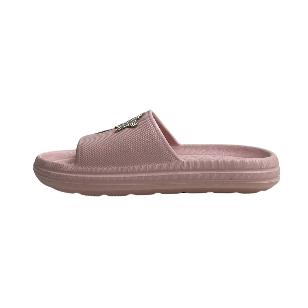 Chinelo Slide Molekinha Infantil Menina 2338111 Rosa Rosa 3