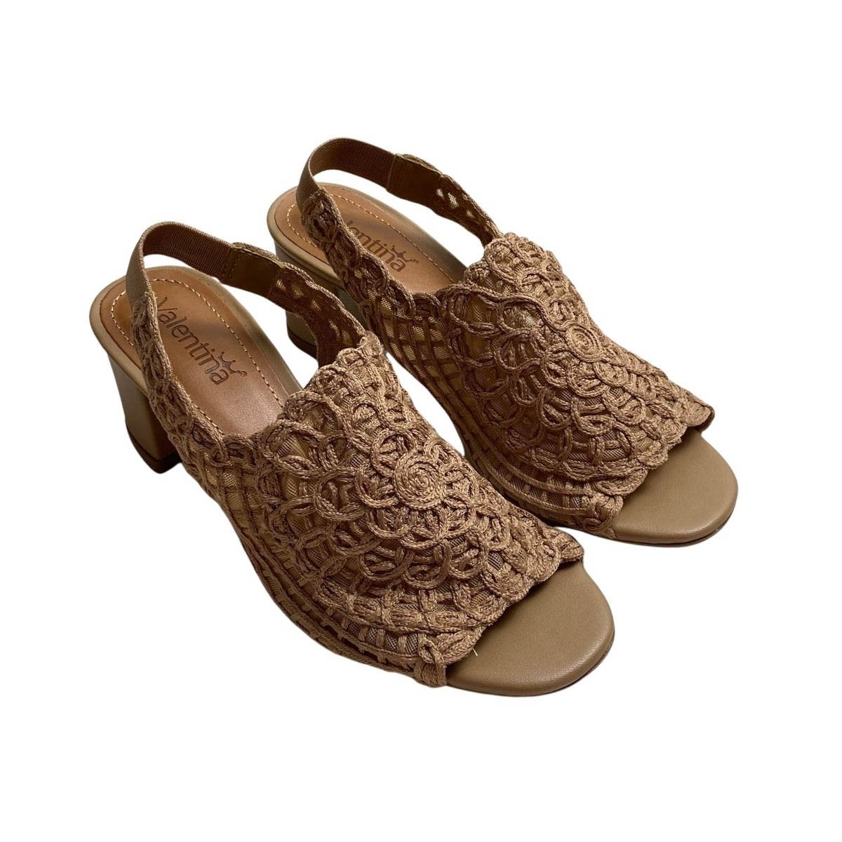 Sandália Valentina Feminina 457010V Bege Bege 4