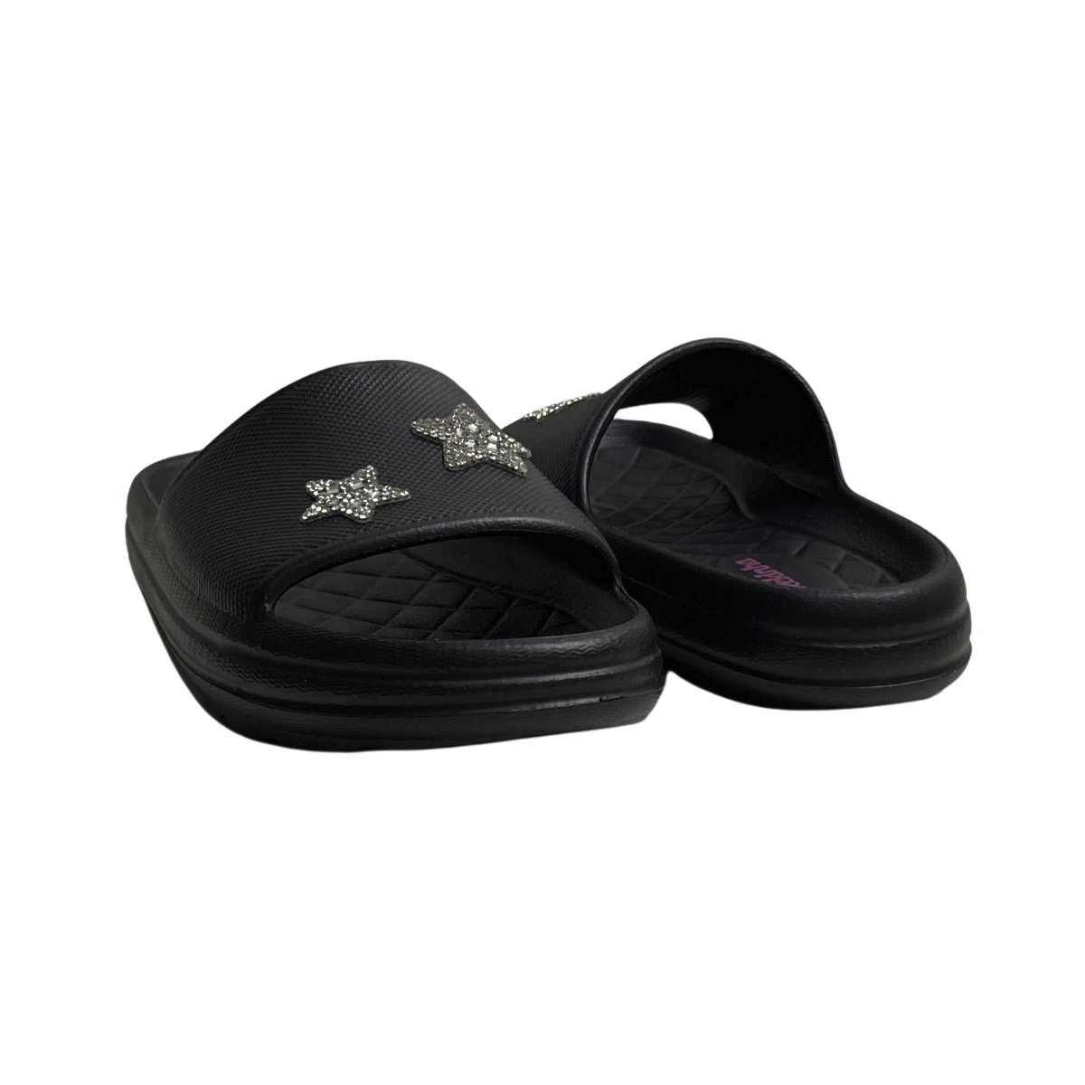 Chinelo Slide Molekinha Infantil Menina 2338111 Preto Preto 5
