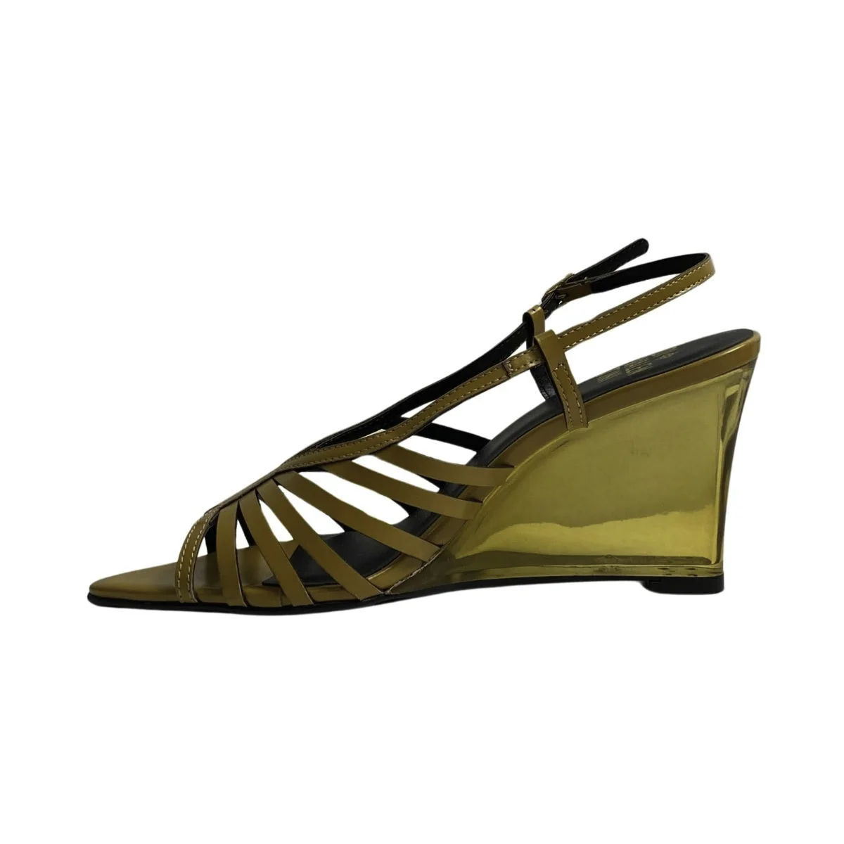 Sandália Di Valentini Feminina 544812601 Amarela Amarelo 3