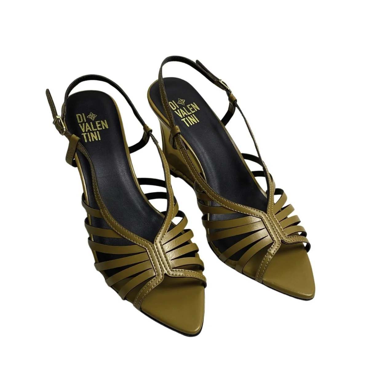 Sandália Di Valentini Feminina 544812601 Amarela Amarelo 4