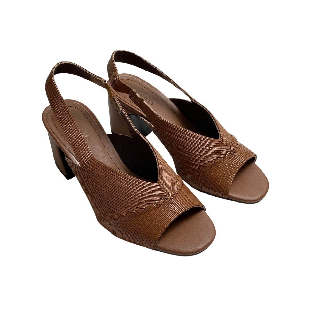 Sandália Valentina Feminina 451092 Marrom Marrom 4