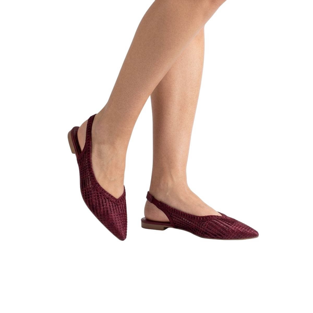 Sapatilha Valentina Feminina 373252 Bordô Bordô 2