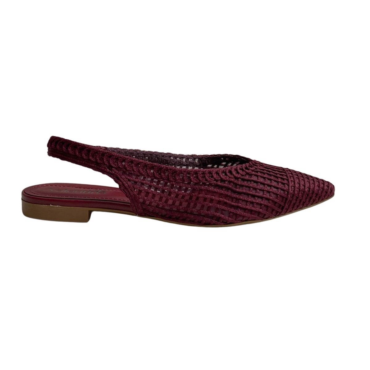 Sapatilha Valentina Feminina 373252 Bordô