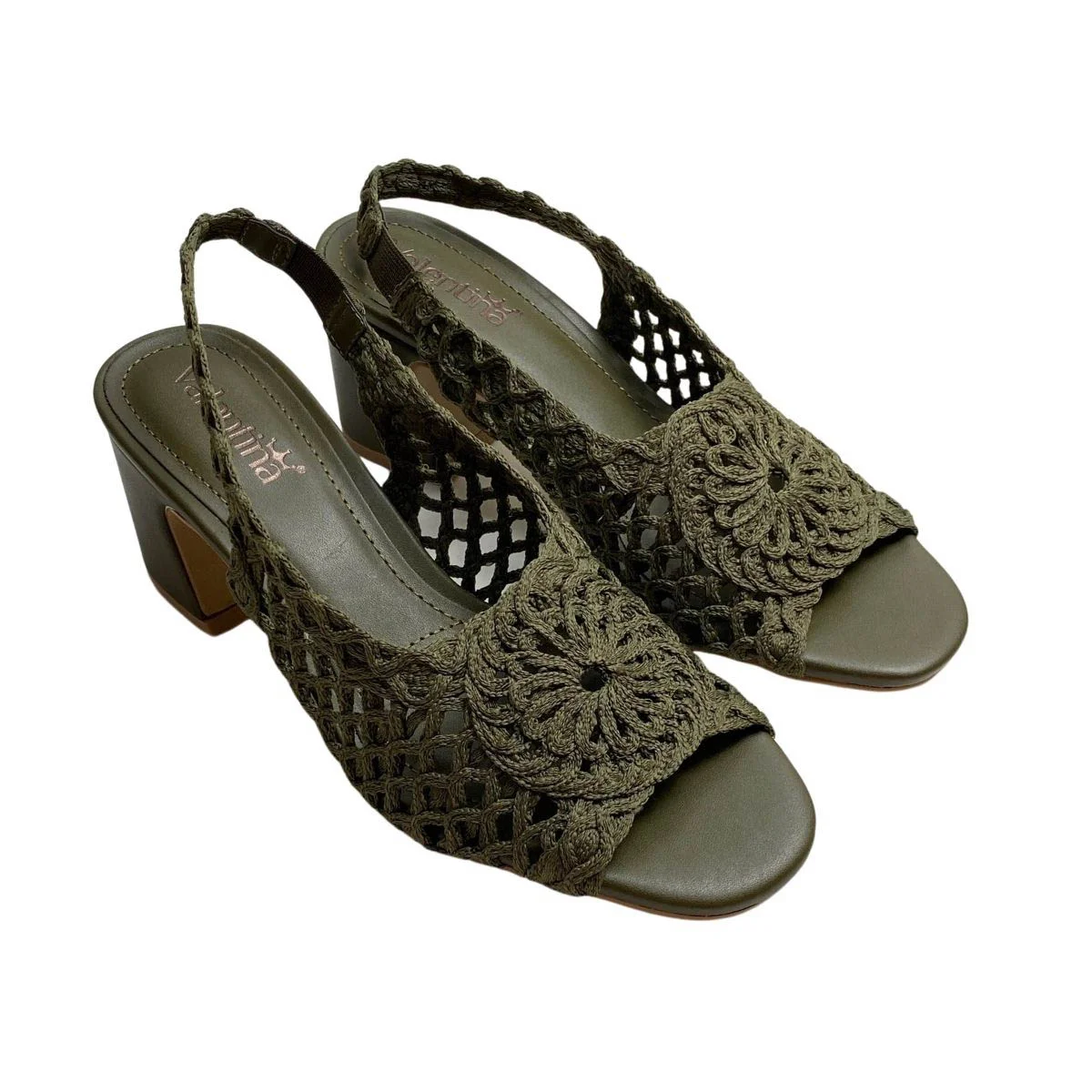 Sandália Valentina Feminina 451091 Verde Verde 4