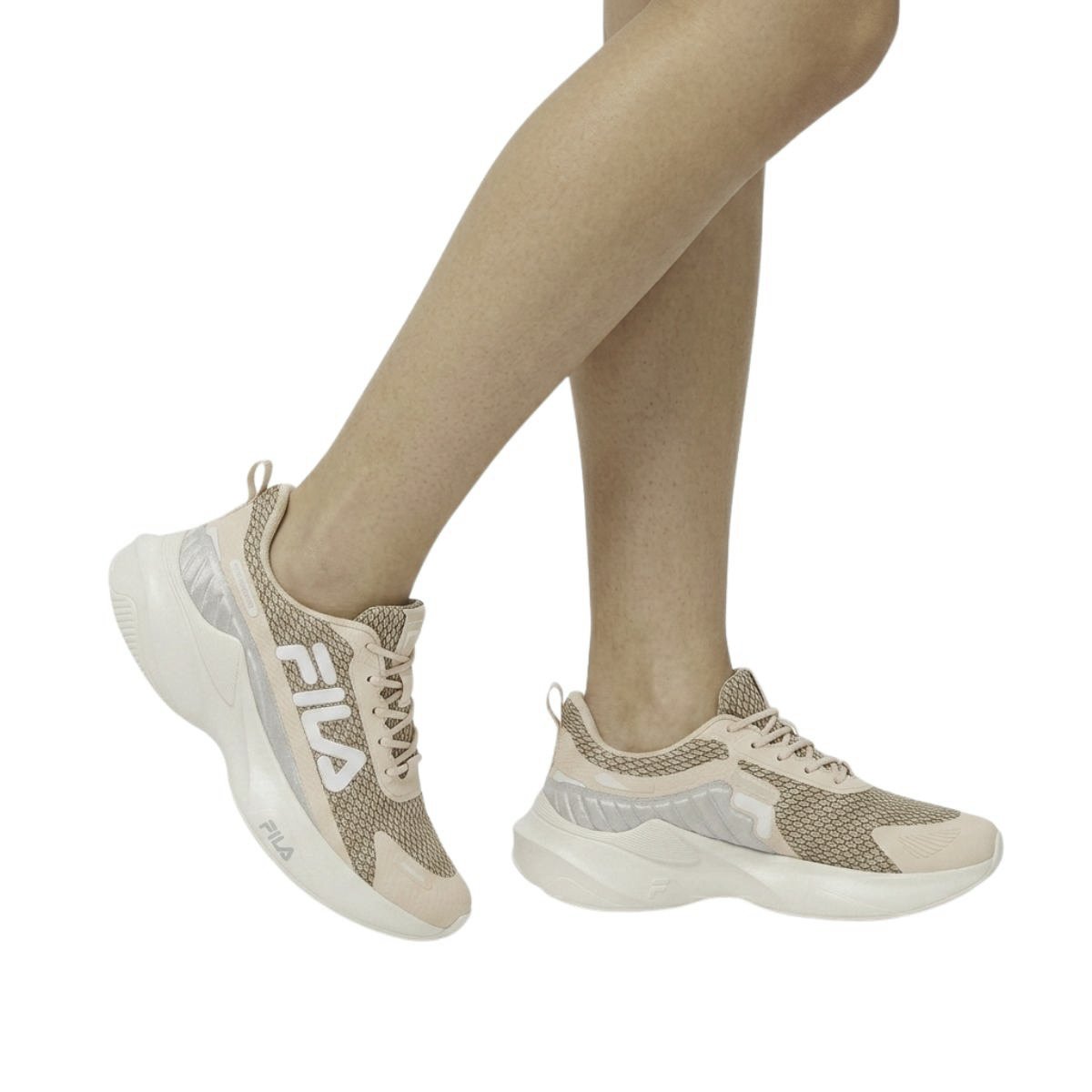 Tênis Progress Lite Fila Feminino FO2TR00046F Rosa Claro Bege 2