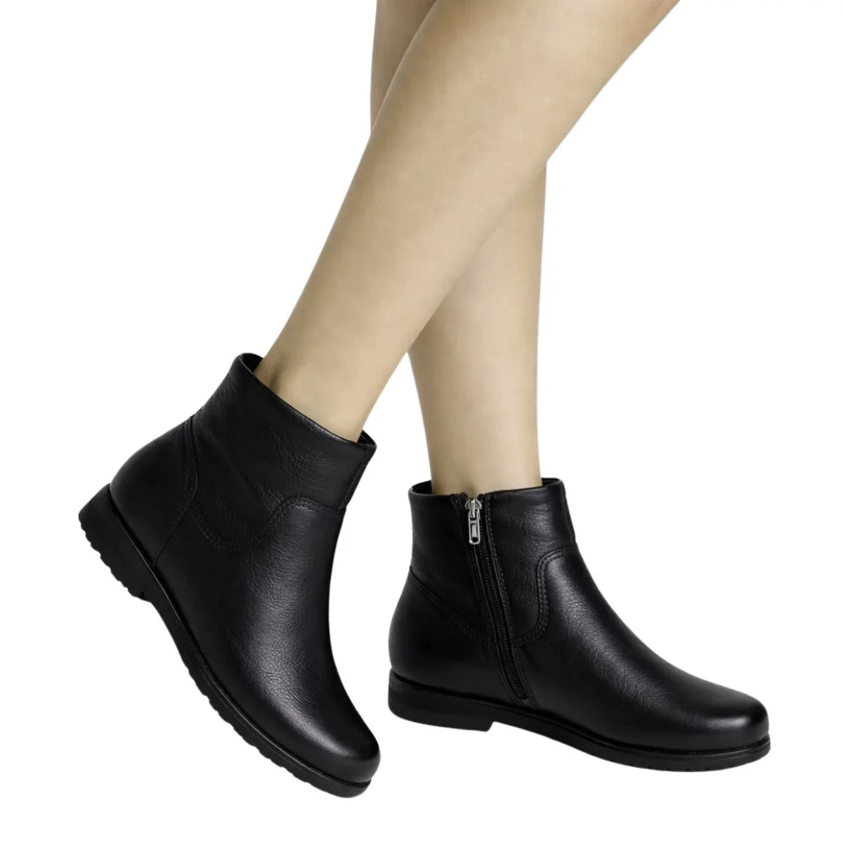 Bota Couro Bottero Feminina 369207 Preto Preto 2