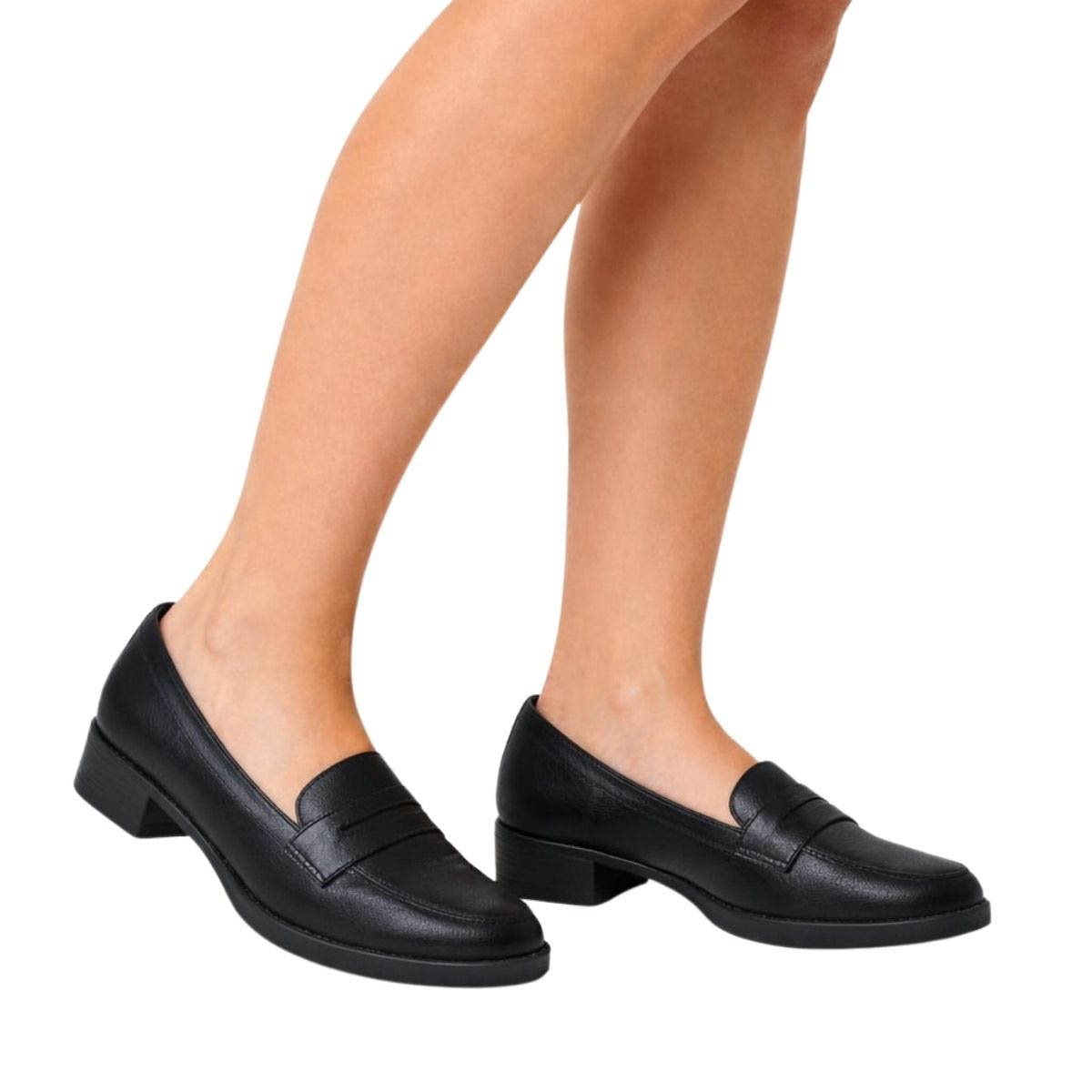 Mocassim Piccadilly Feminino 653023 Preto Preto 2