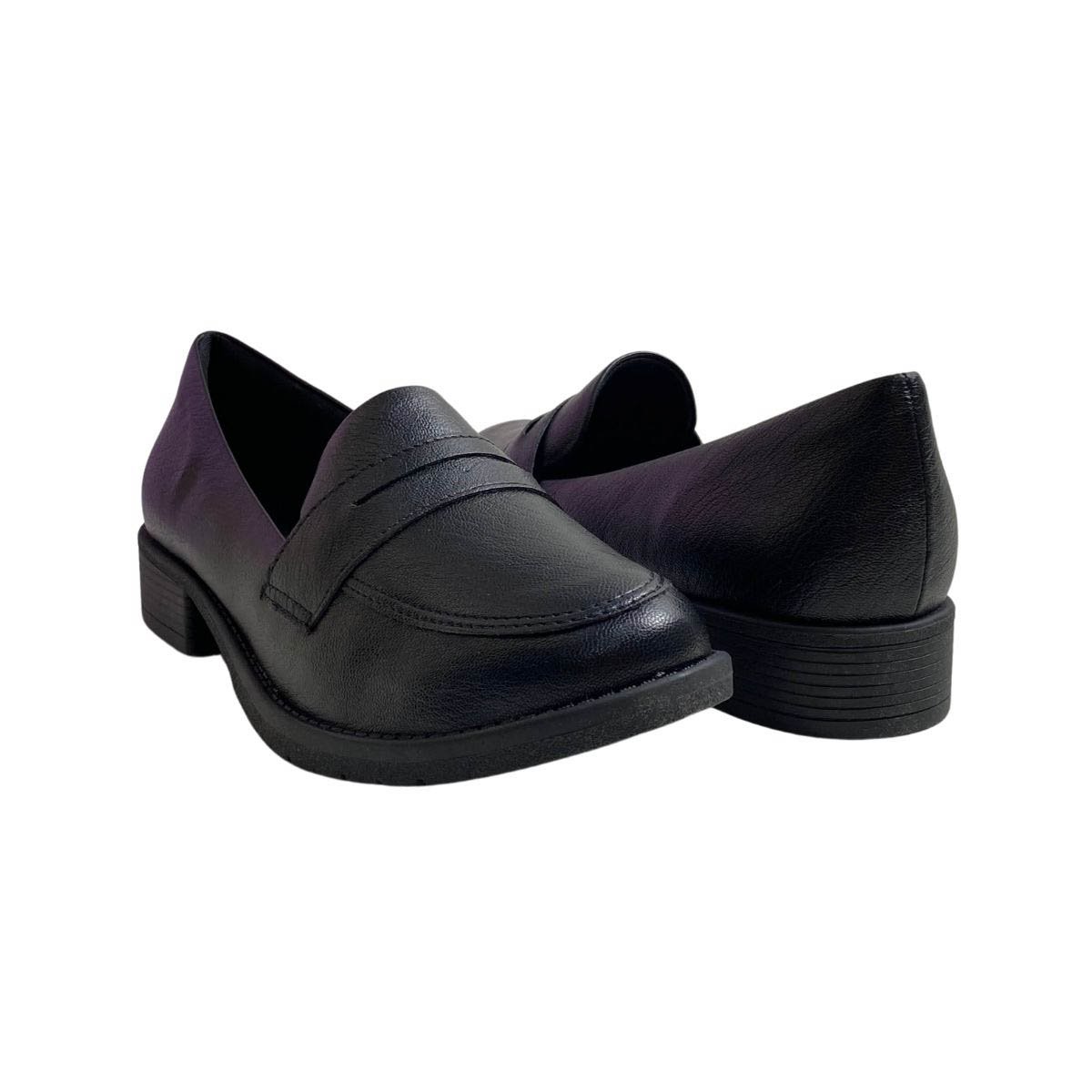 Mocassim Piccadilly Feminino 653023 Preto Preto 5