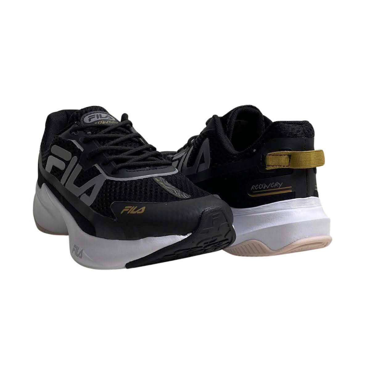 Tênis Esportivo Fila Feminino 51J728X Preto Preto 5