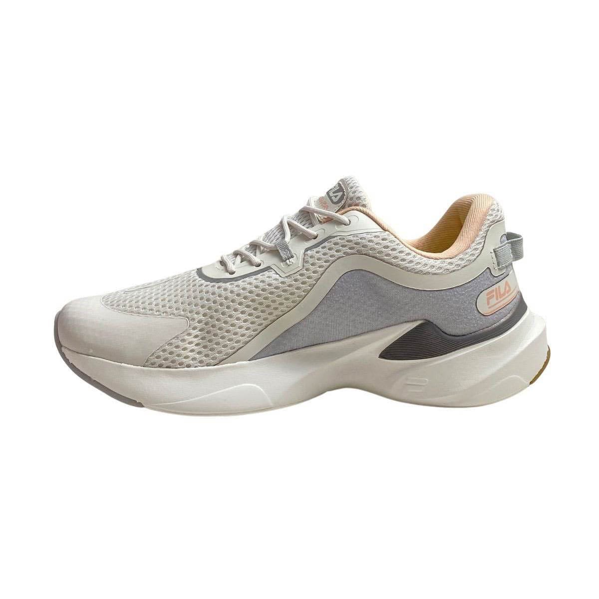 Tênis Esportivo Fila Feminino 51J728X Branco/Salmon Branco 3