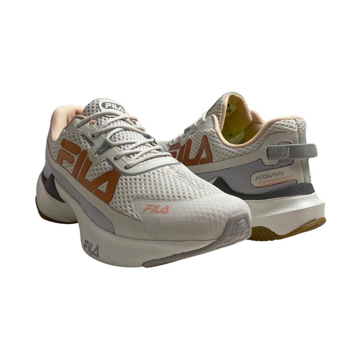 Tênis Esportivo Fila Feminino 51J728X Branco/Salmon Branco 5