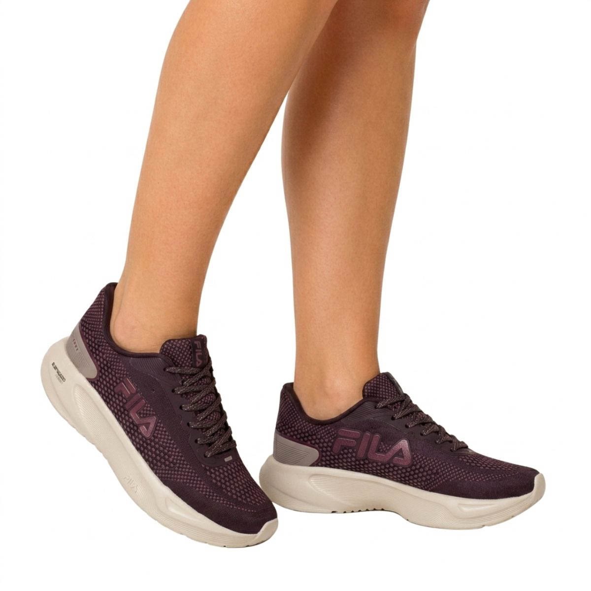 Tênis Spry Fila Feminino FO2TR00117 Bordo Bordô 2
